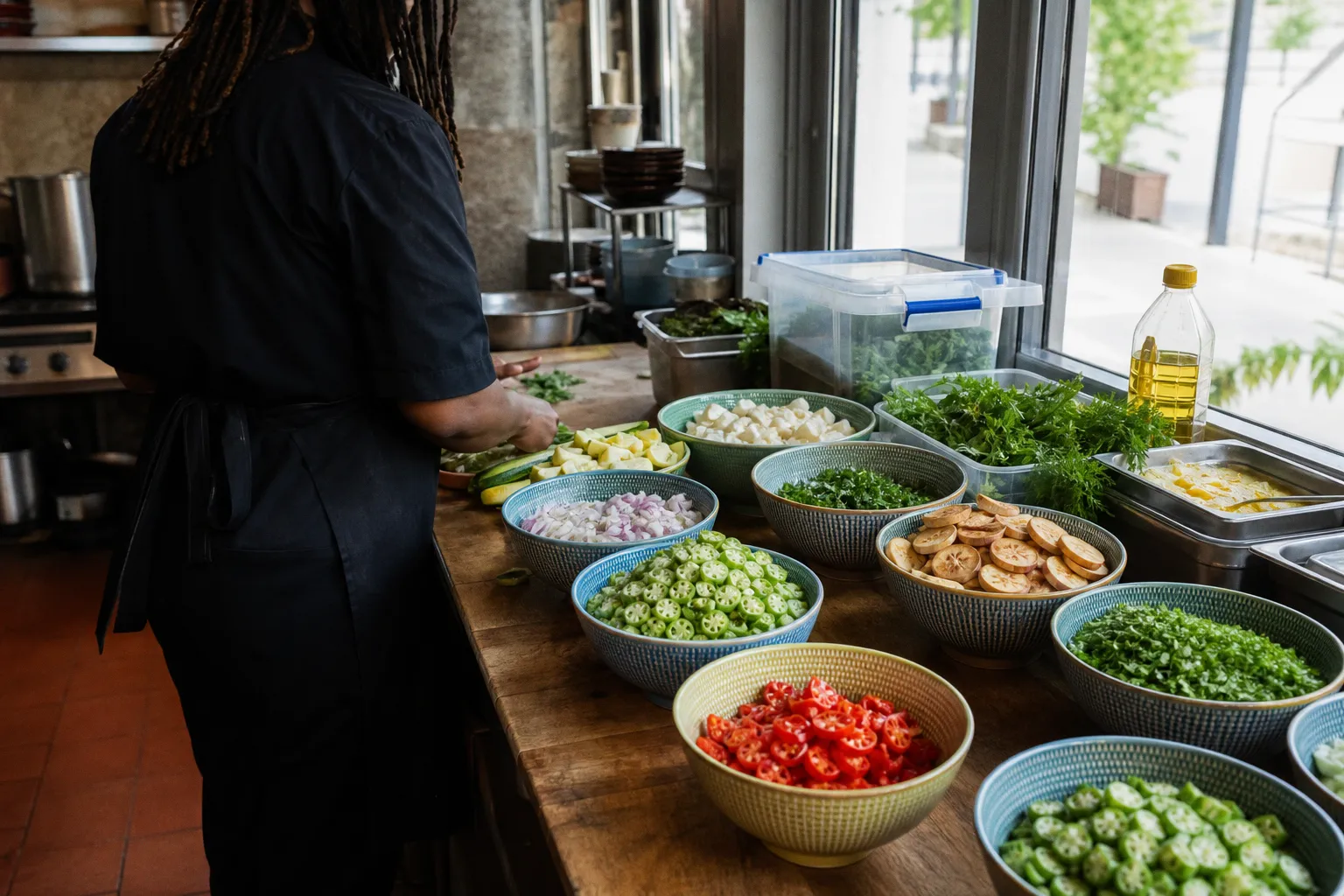 Mise en place : l'astuce des chefs afro pour gagner une heure